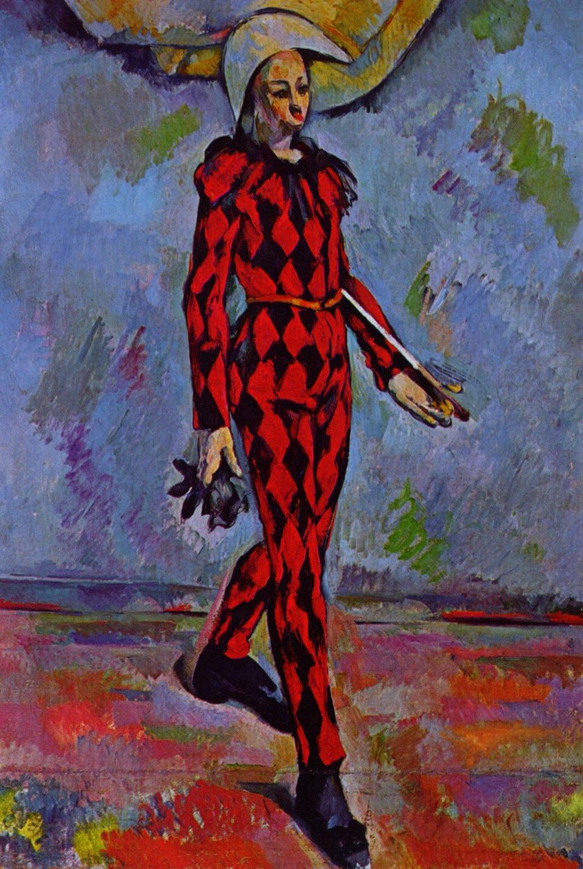 Ranska: Arlequin Harlequin tekijältä Paul Cézanne