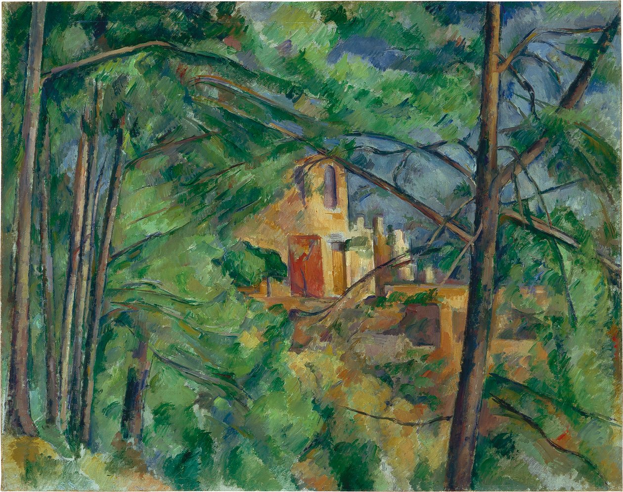 Finnish: Château Noir puiden takana Château Noir puiden takana Château Noir puiden takana tekijältä Paul Cézanne
