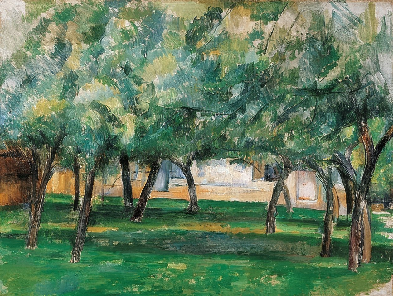 Kotitalo Normandiassa. Noin 1885-86 tekijältä Paul Cézanne