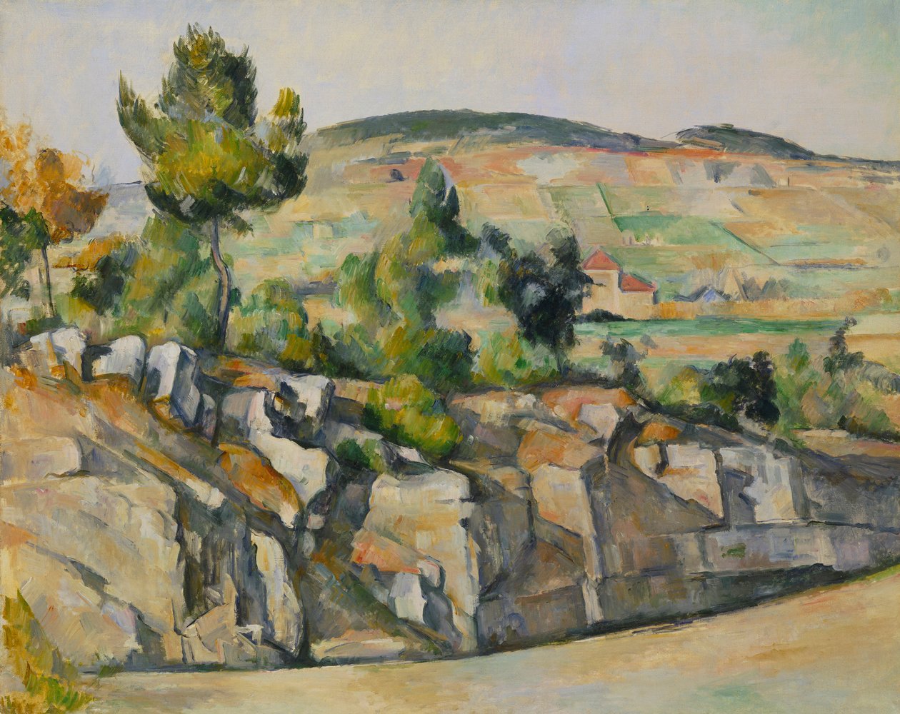 Kukkulan rinteessä Provence, noin 1886-1890 tekijältä Paul Cézanne