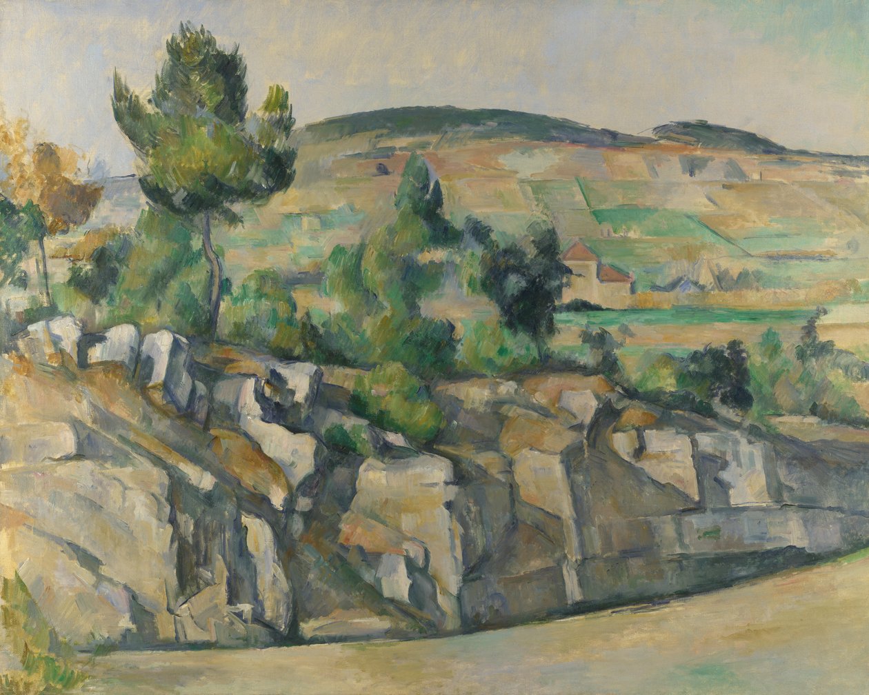 Kukkulan rinteessä Provence, n. 1890 tekijältä Paul Cézanne