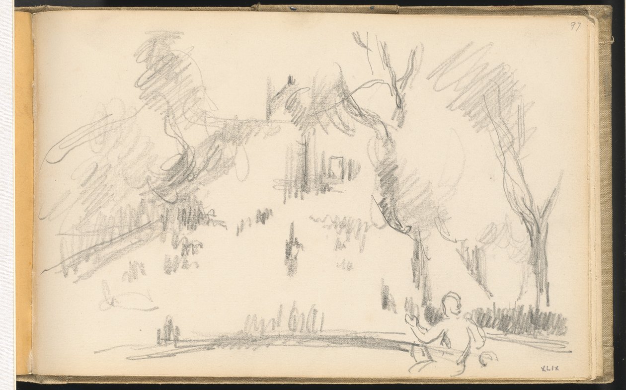 Talo puistossa tekijältä Paul Cézanne