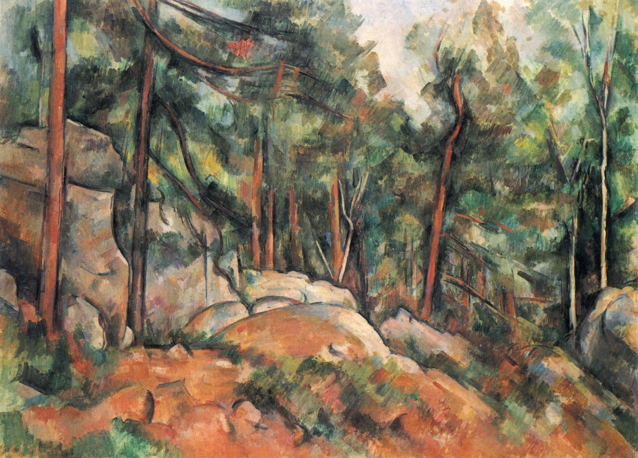 Metsän sisätilat tekijältä Paul Cézanne