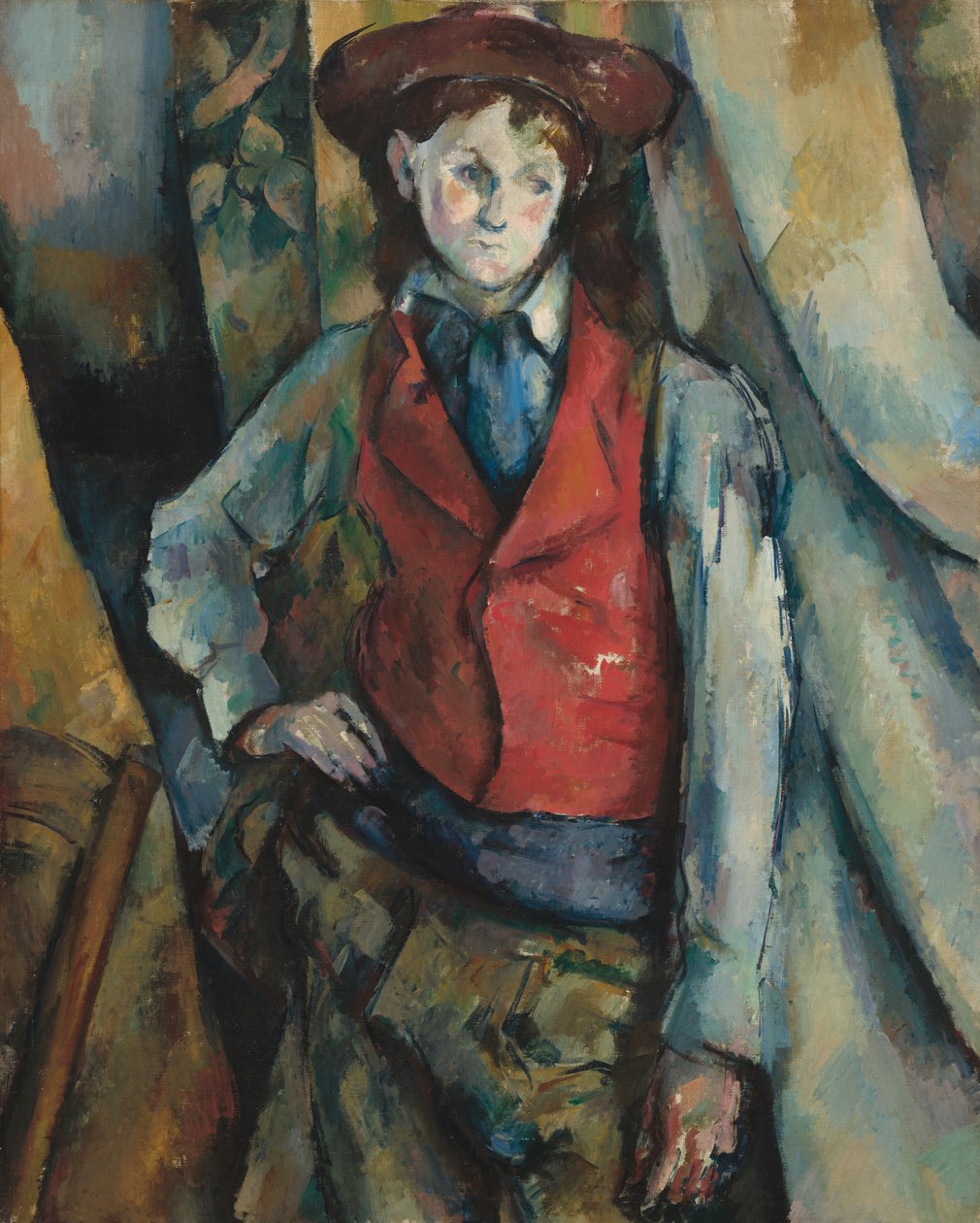 Poika punaisessa liivissä tekijältä Paul Cézanne