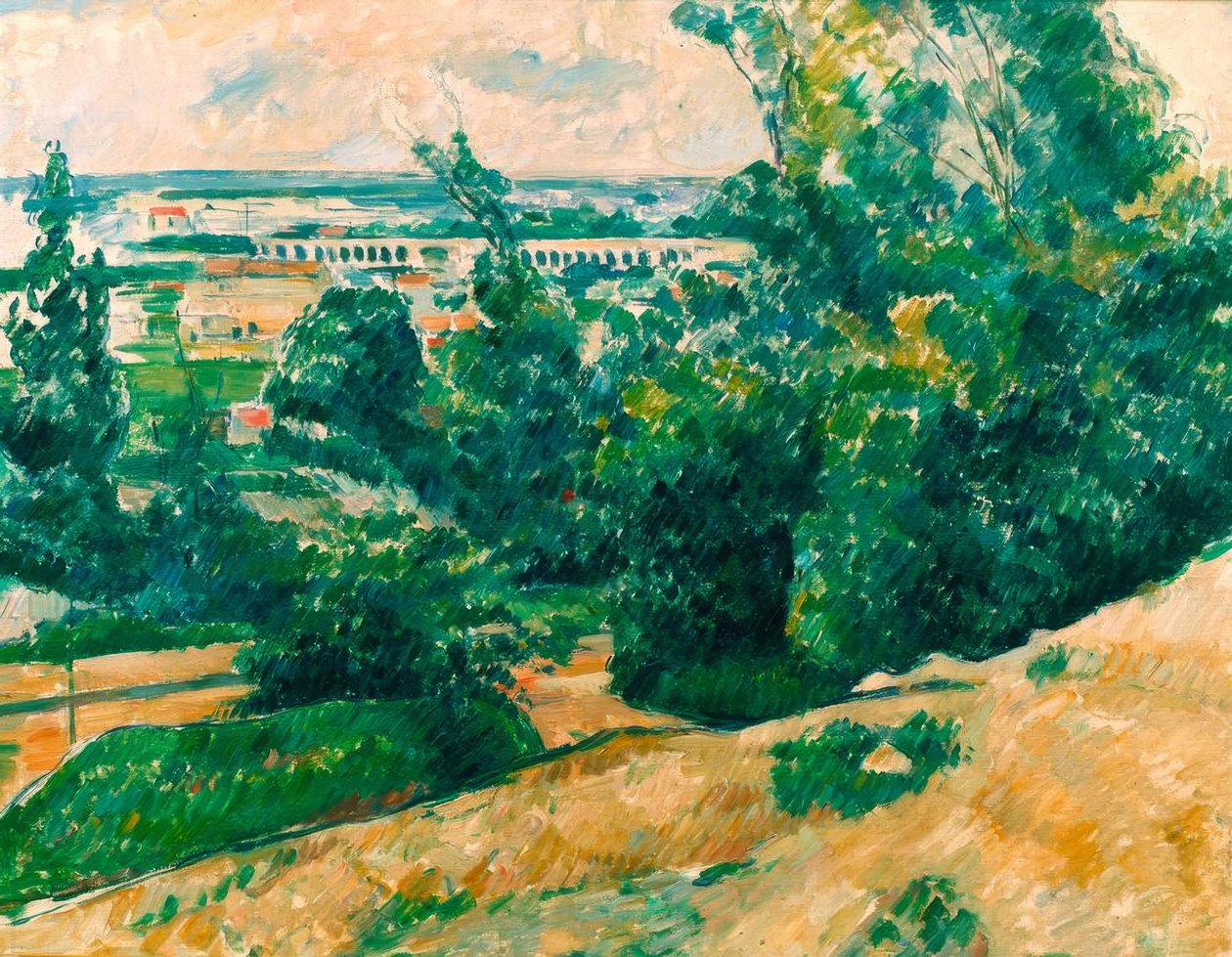 Verdon-kanavan akvedukti Aixen-Provencesta pohjoiseen tekijältä Paul Cézanne