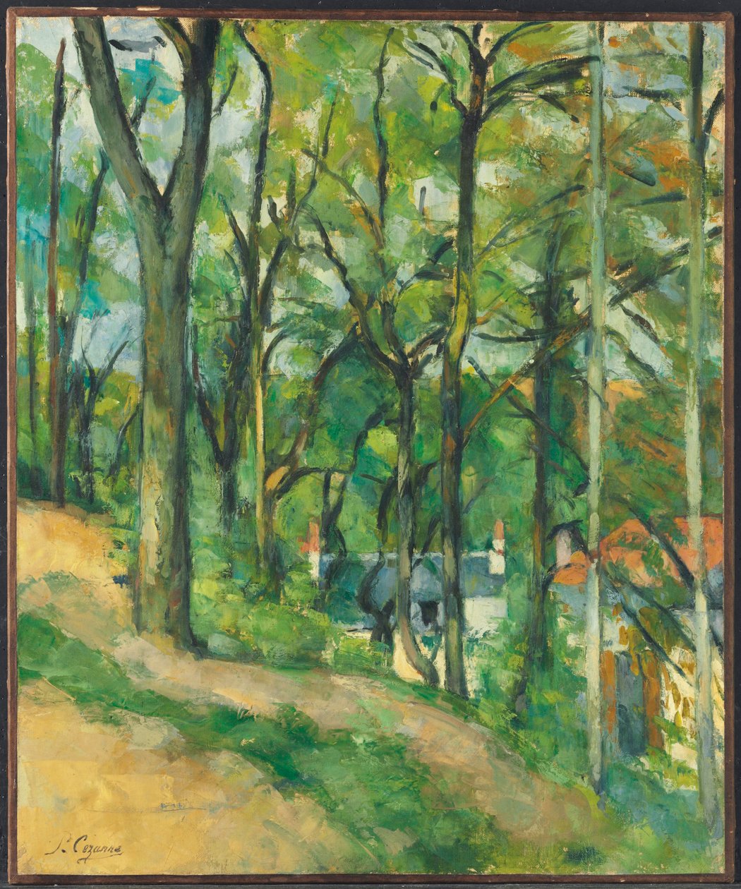 La Côte Saint-Denis Pontoisen kaupungissa tekijältä Paul Cézanne