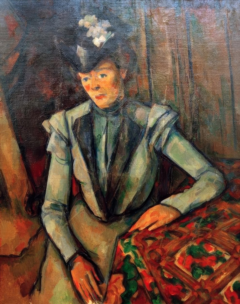 La Dame en bleu tekijältä Paul Cézanne