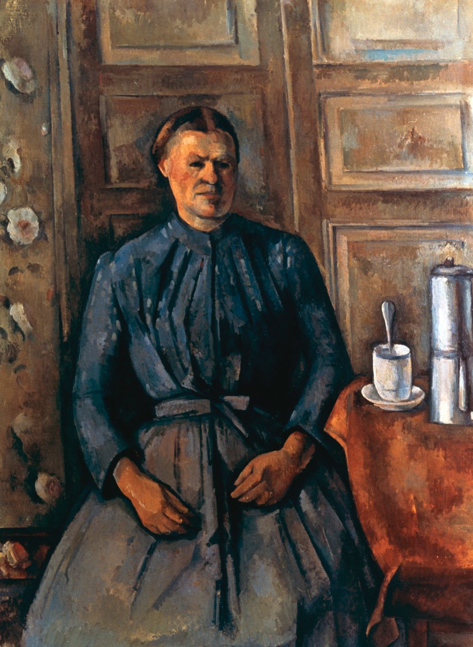 The Woman at the Cafetiere, 1890-1895 tekijältä Paul Cézanne