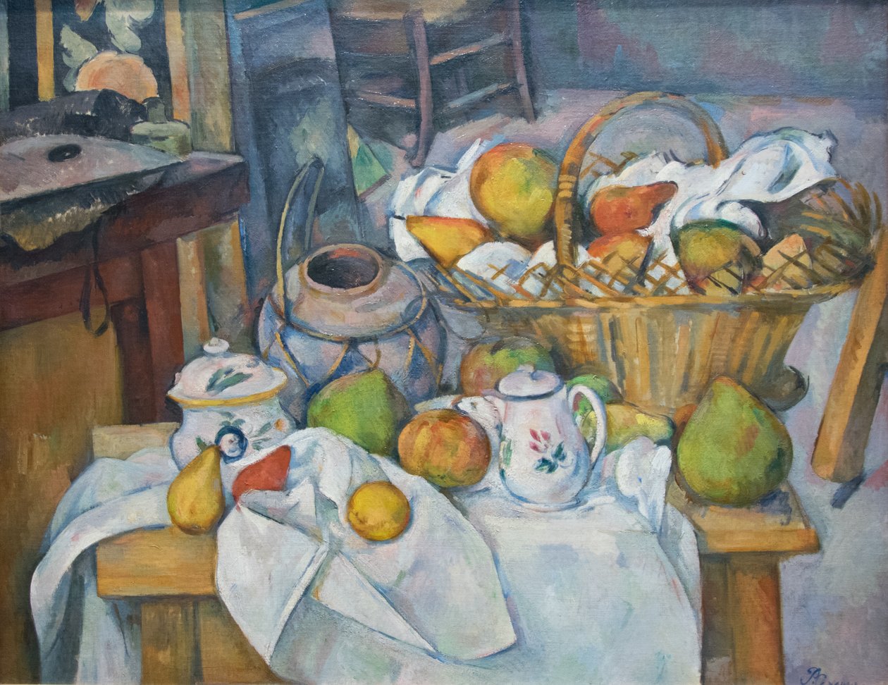 Keittiön pöytä tekijältä Paul Cézanne