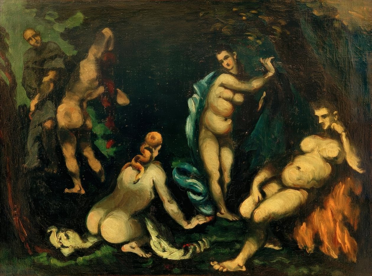 Pyhän Antoniuksen kiusaus tekijältä Paul Cézanne