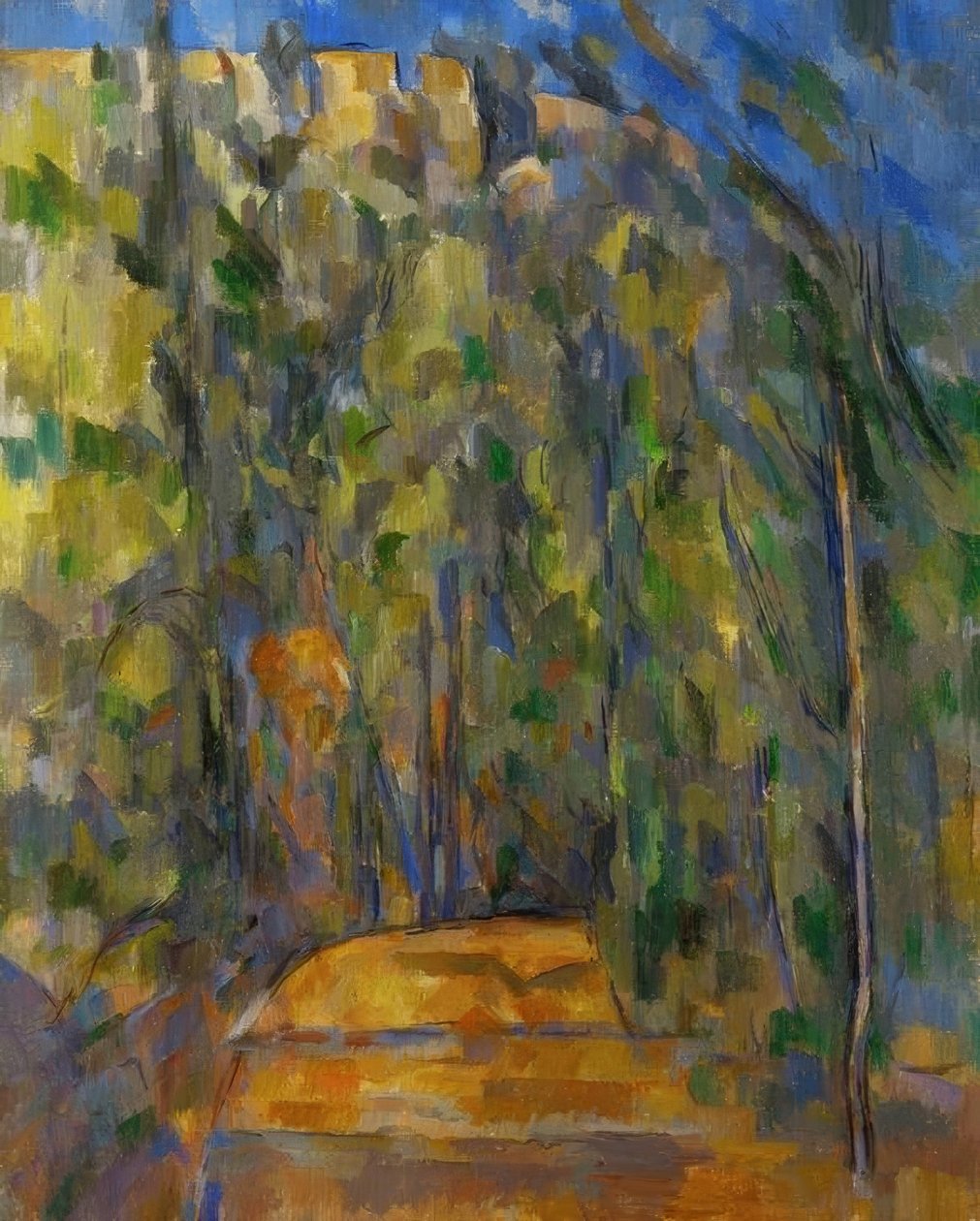 La route tournante en sousbois tekijältä Paul Cézanne