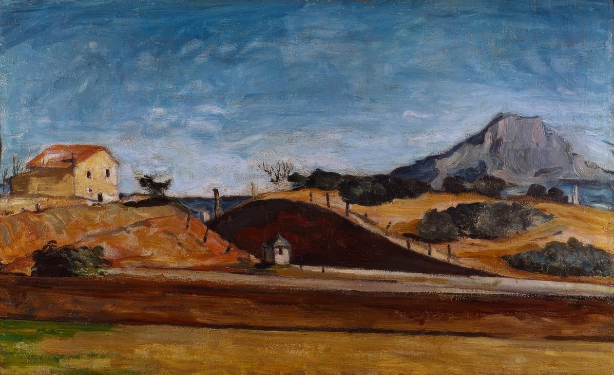 La tranchée avec la montagne Sainte– Victoire tekijältä Paul Cézanne