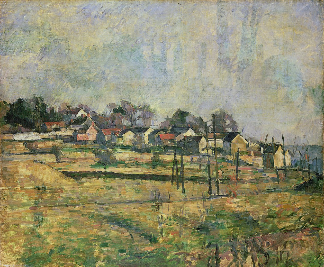 Maisema, n. 1873-77 tekijältä Paul Cézanne