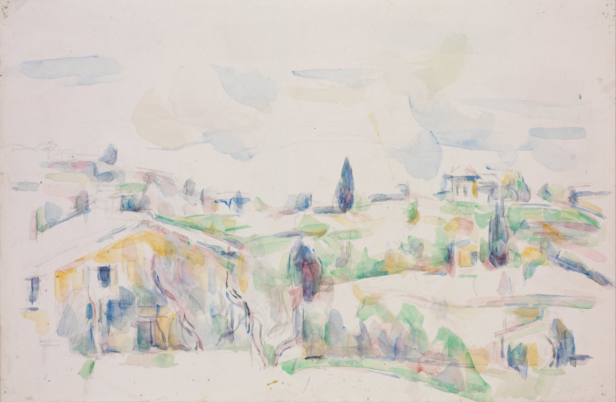 Maisema Provencessa tekijältä Paul Cézanne