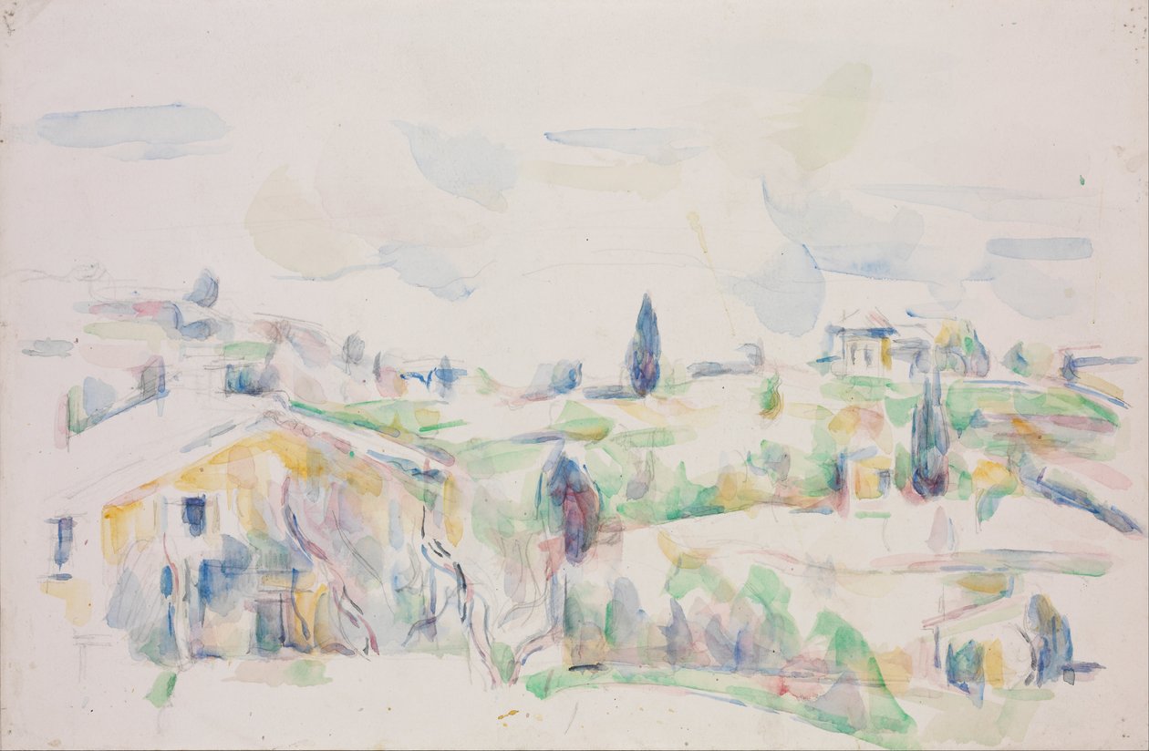 Maisema Provencessa tekijältä Paul Cézanne