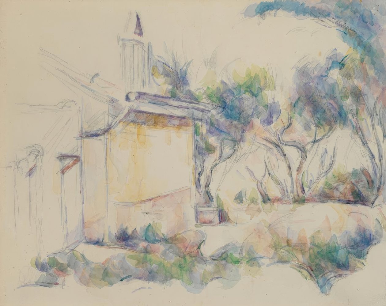 Cabanon de Jourdan tekijältä Paul Cézanne