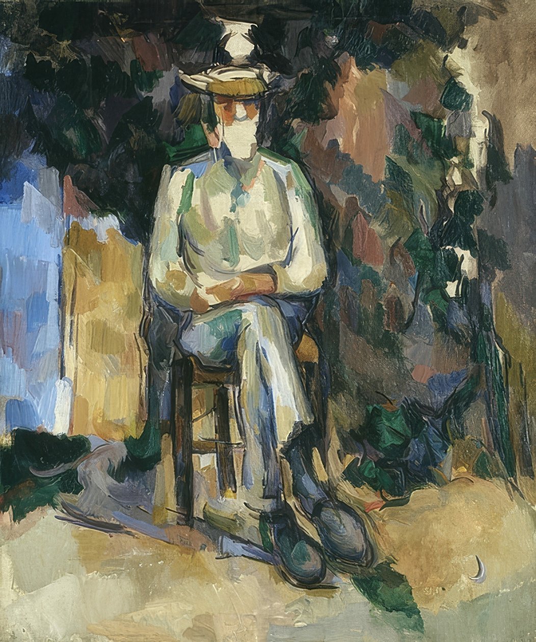 Le Jardinier Vallier (Puutarhuri Vallier). 1906 tekijältä Paul Cézanne
