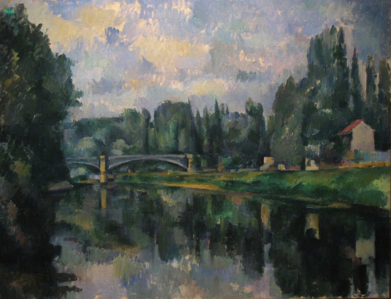 Marnen ylittävä silta Créteilissä tekijältä Paul Cézanne