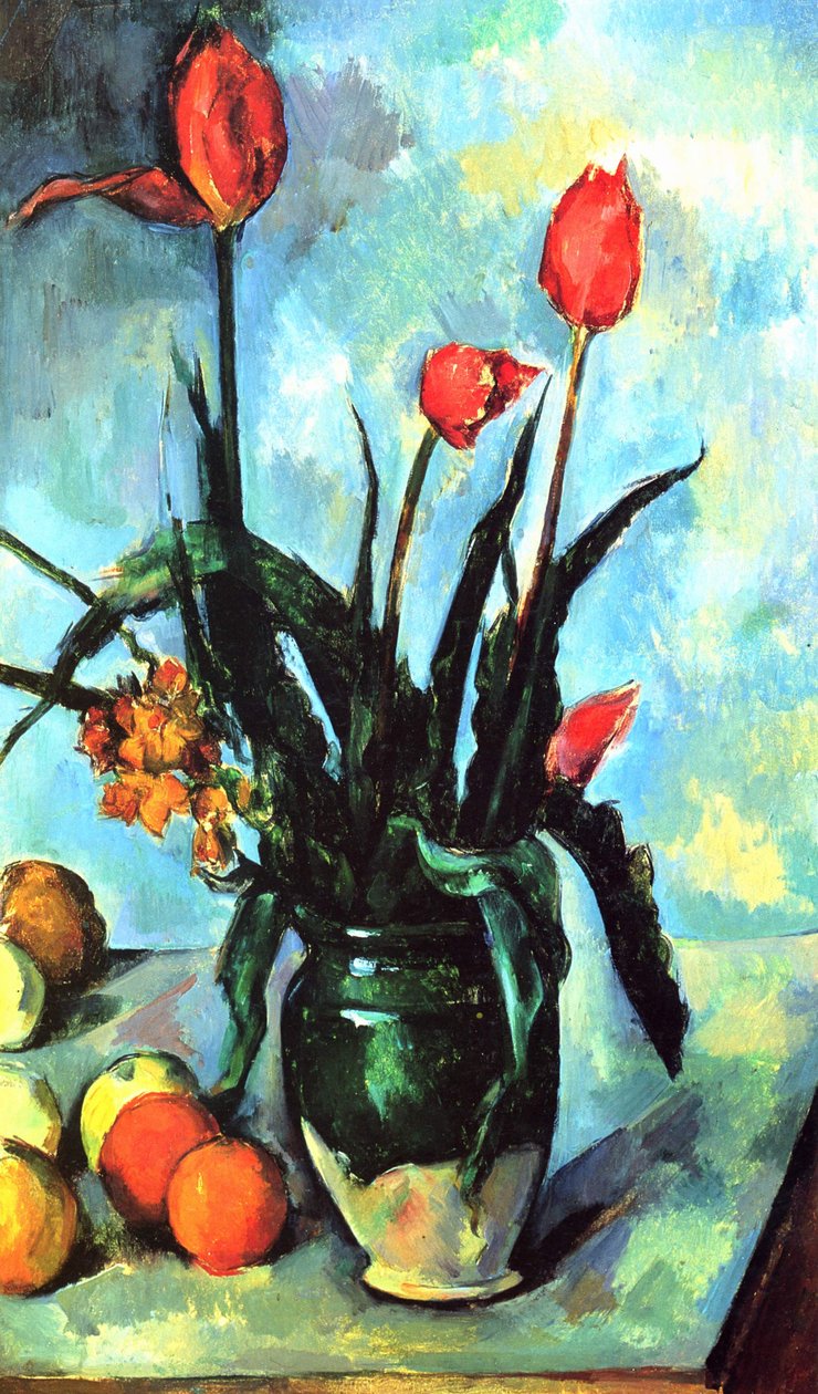 Tulppaanimaljakko tekijältä Paul Cézanne