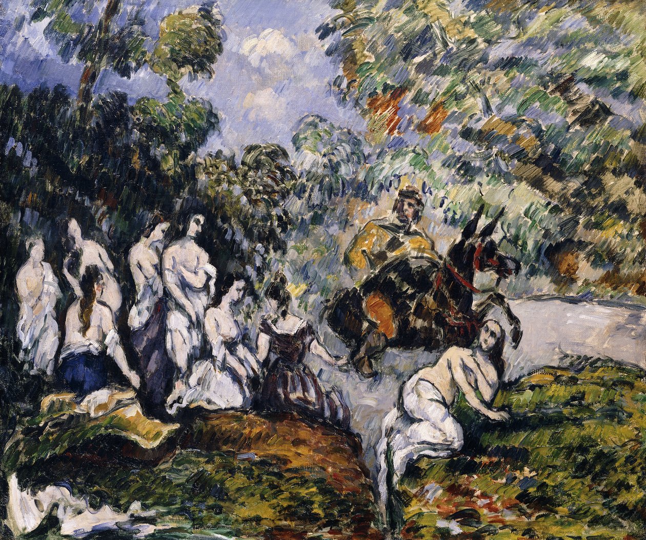 Legendaarinen kohtaus; Scene Legendaire, noin 1878 tekijältä Paul Cézanne