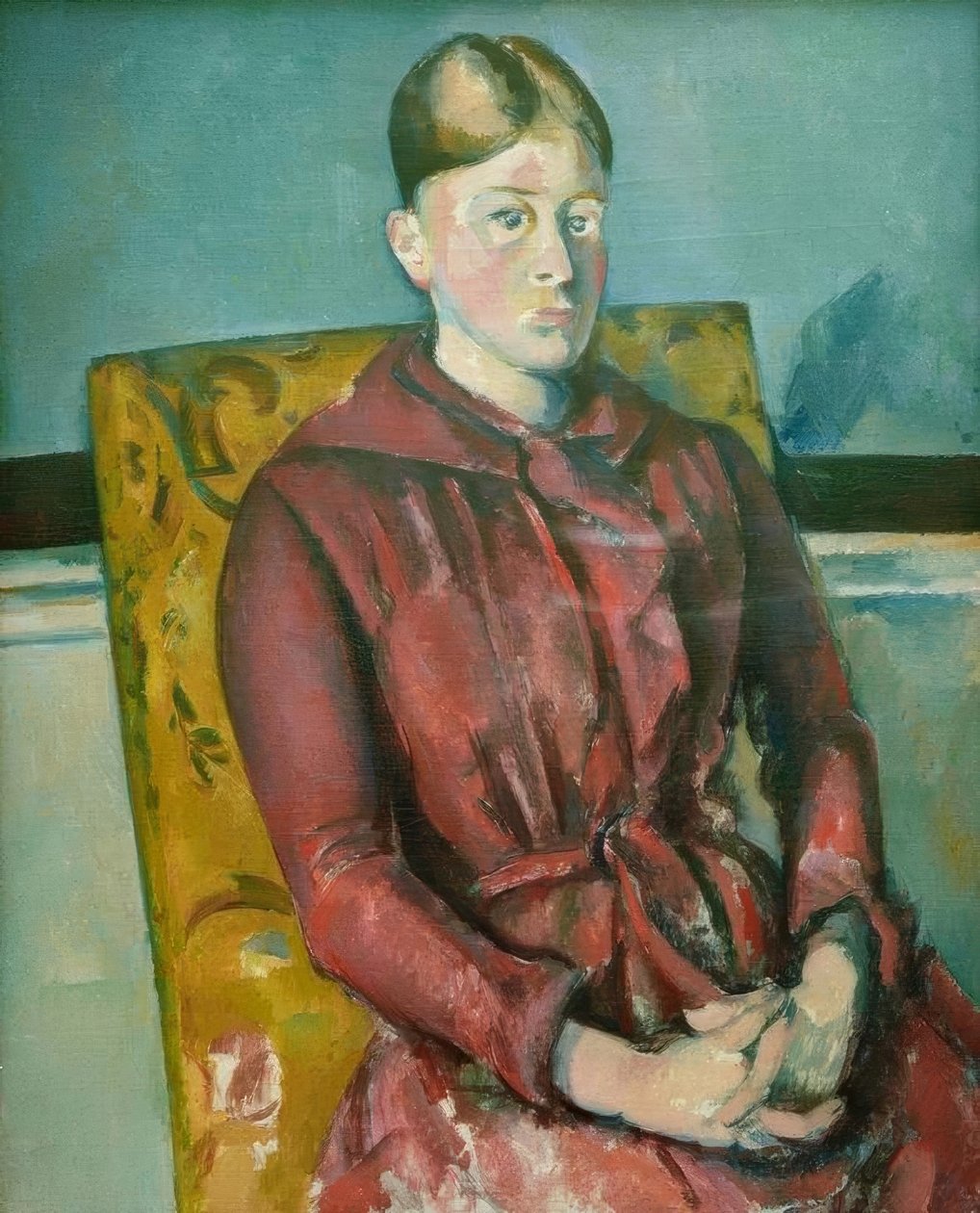 Madame Cézanne au fauteuil jaune tekijältä Paul Cézanne