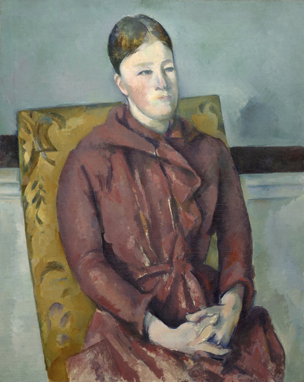 Madame Cézanne keltaisessa tuolissa, 1888-90 tekijältä Paul Cézanne
