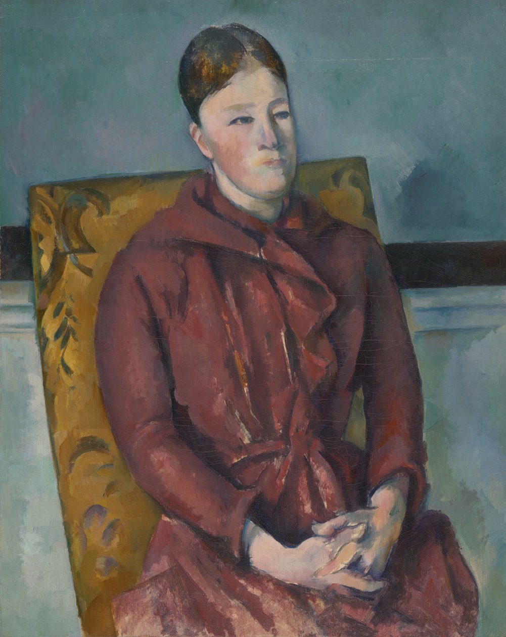 Madame Cézanne keltaisessa tuolissa, 188890. tekijältä Paul Cézanne