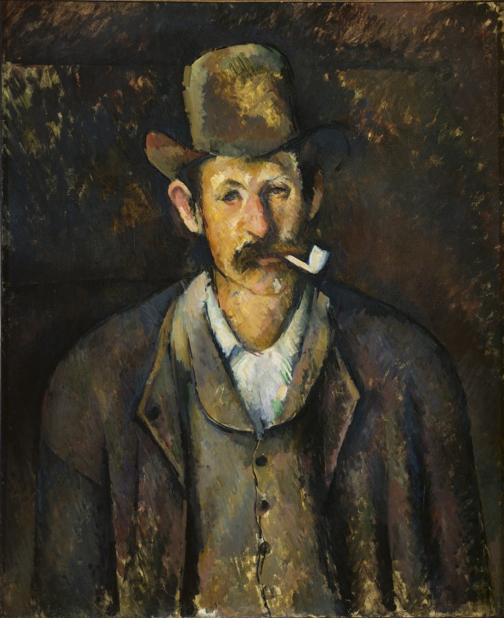 Mies putken kanssa, noin 1892-1896. tekijältä Paul Cézanne