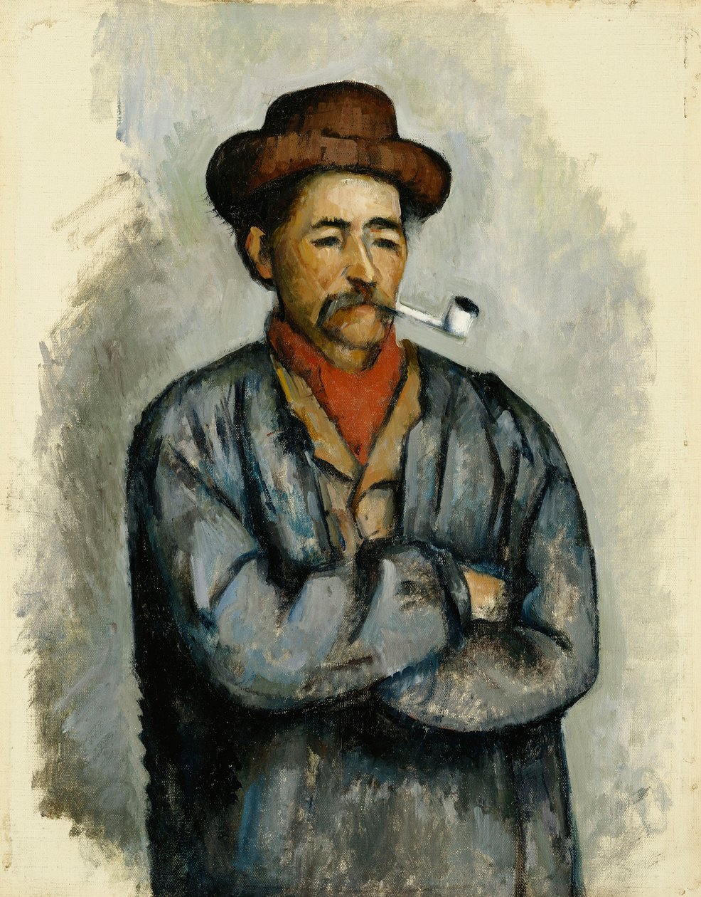 Mies, jolla on putki; L Homme a La Pipe, n. 1890-1892 tekijältä Paul Cézanne