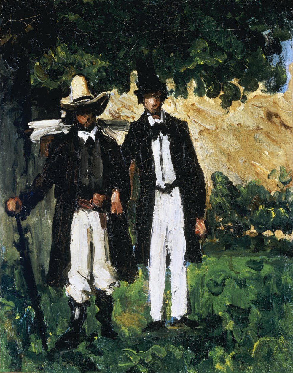 Marion ja Valabregue poseeraavat kuvalle, 1866 tekijältä Paul Cézanne
