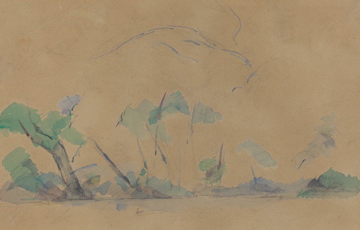 Mount Sainte-Victoire [edessä] tekijältä Paul Cézanne