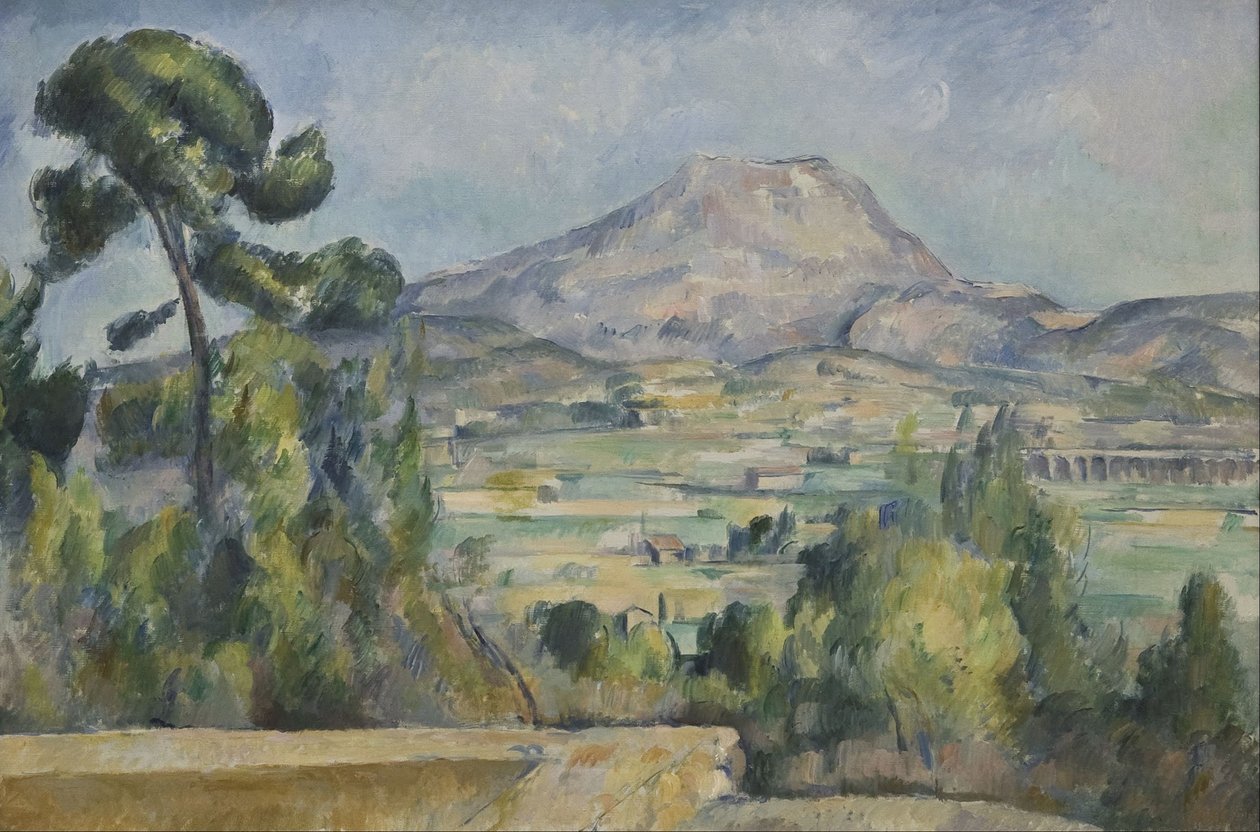 Mount Sainte-Victoire, n. 1890 tekijältä Paul Cézanne