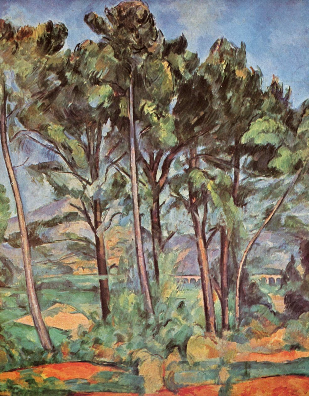Montagne Sainte-Victoire ja Valcros-viadukti tekijältä Paul Cézanne