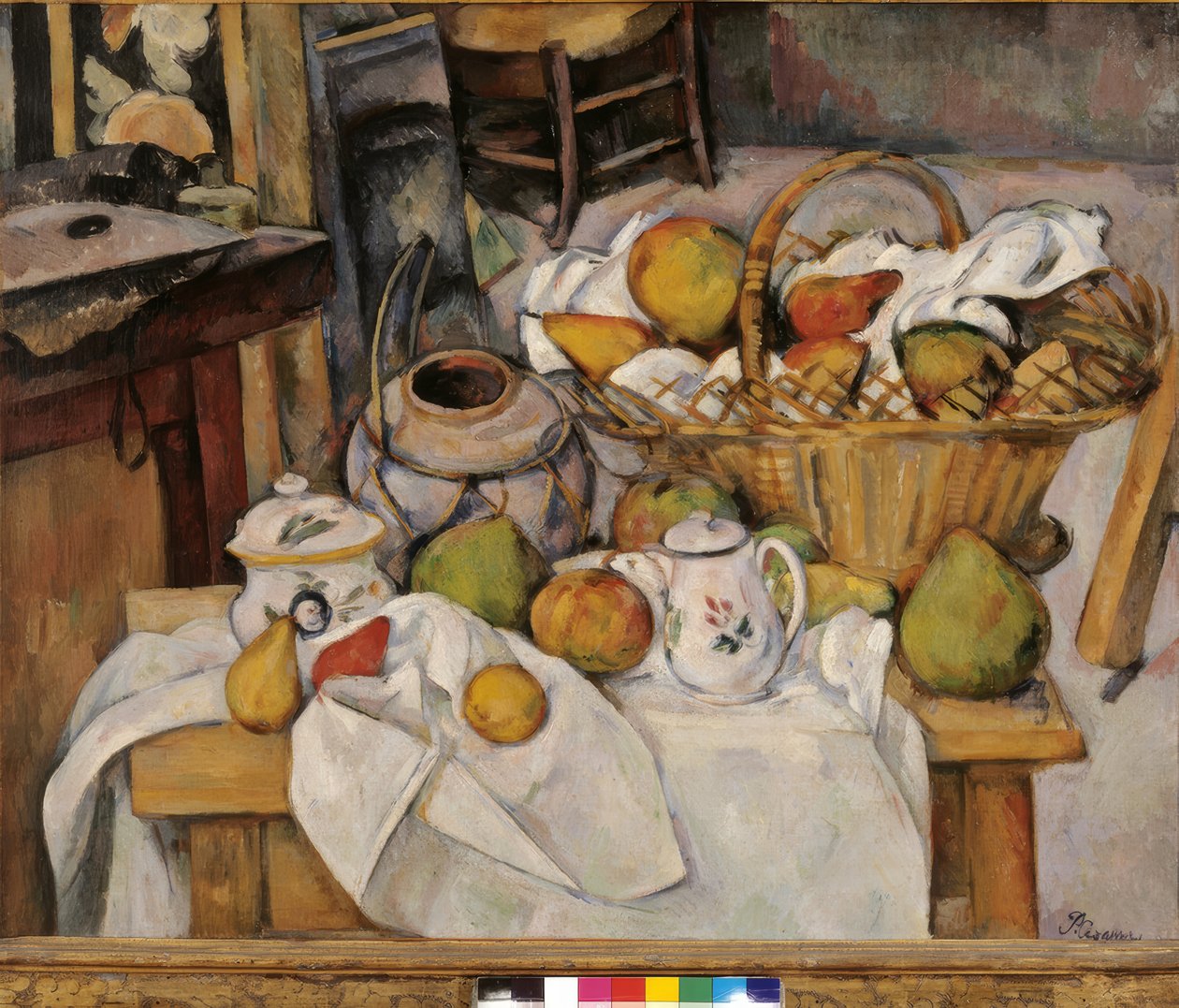 Nature morte au panier tai La table de cuisine tekijältä Paul Cézanne