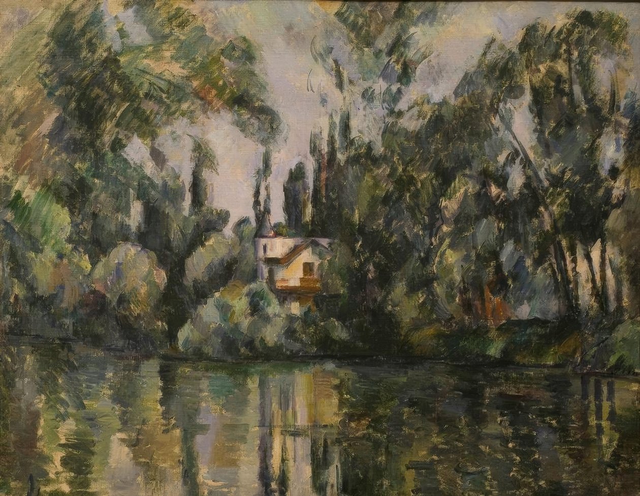 P.Cézanne, Haus am Ufer der Marne tekijältä Paul Cézanne
