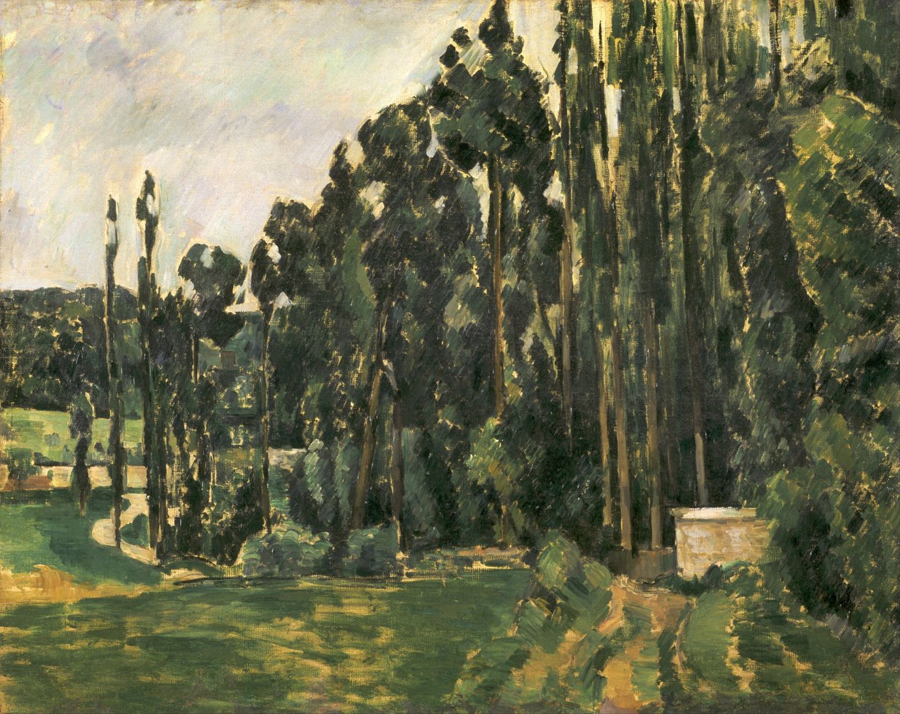Poppelit, 1879-1880 tekijältä Paul Cézanne