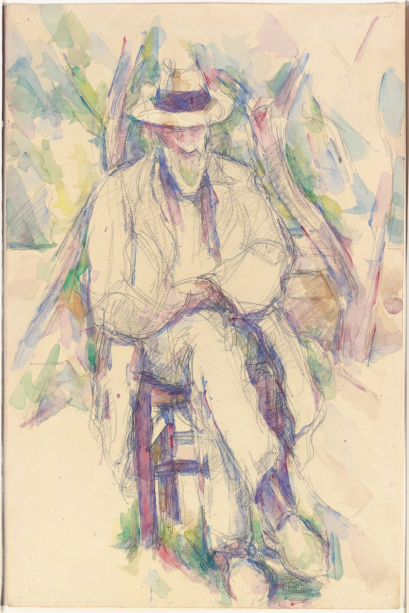 Vallierin muotokuva, 1904-06 tekijältä Paul Cézanne