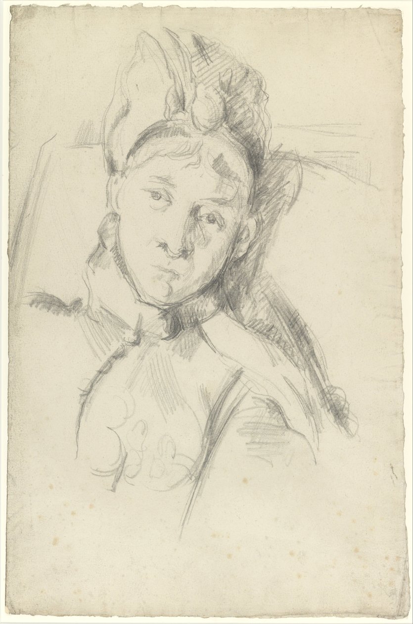 Muotokuva Hortense Cézanne-Figuetista, taiteilijan vaimosta tekijältä Paul Cézanne