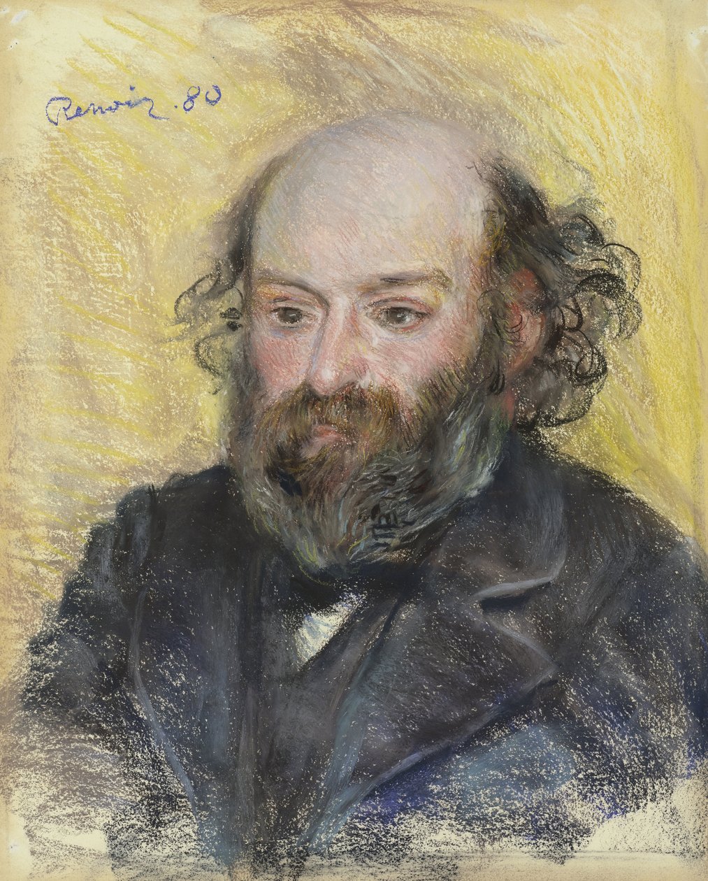 Pierre Auguste REnoirin (1841-1919) muotokuva Paul Cezannesta (1839-1906) tekijältä Paul Cézanne