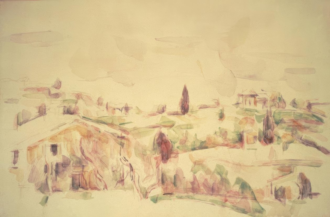 Provencen maisema tekijältä Paul Cézanne