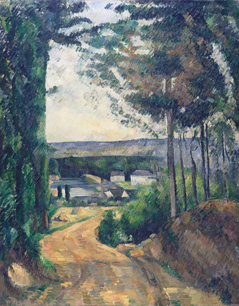 Järvelle johtava tie tekijältä Paul Cézanne
