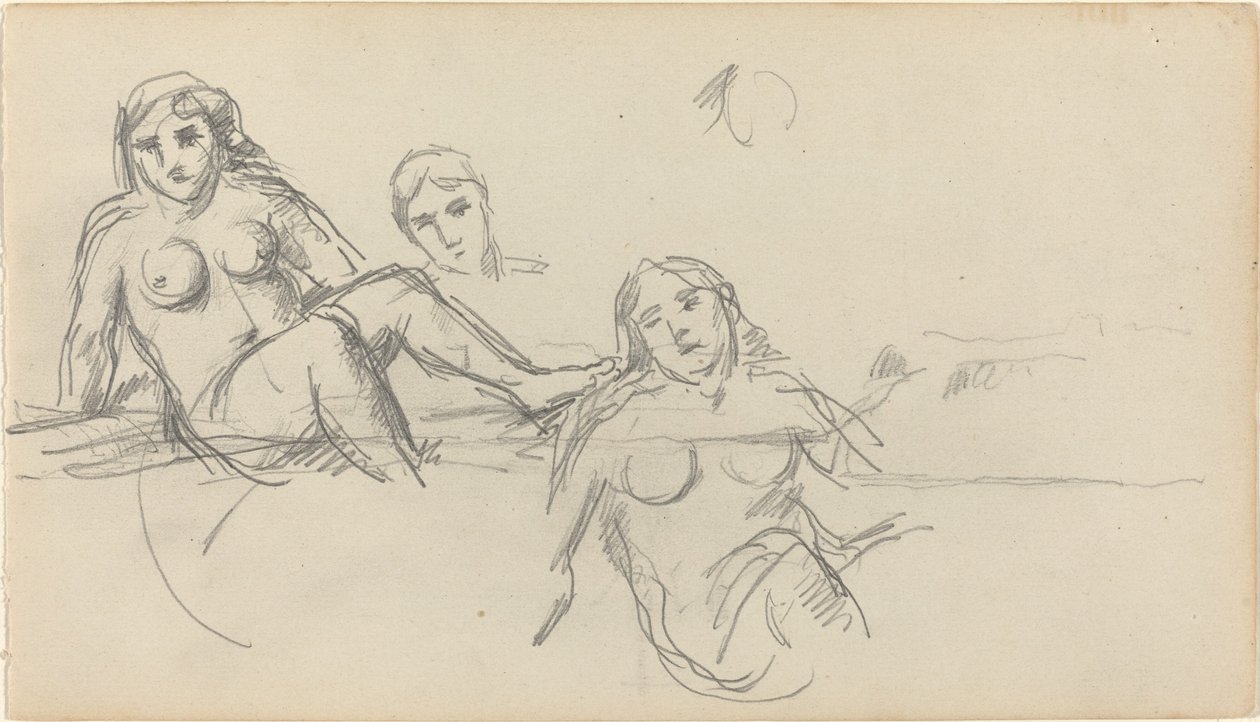 Istuva uimari [versio] tekijältä Paul Cézanne