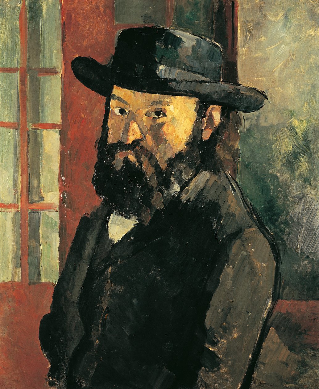 Omakuva hatulla tekijältä Paul Cézanne