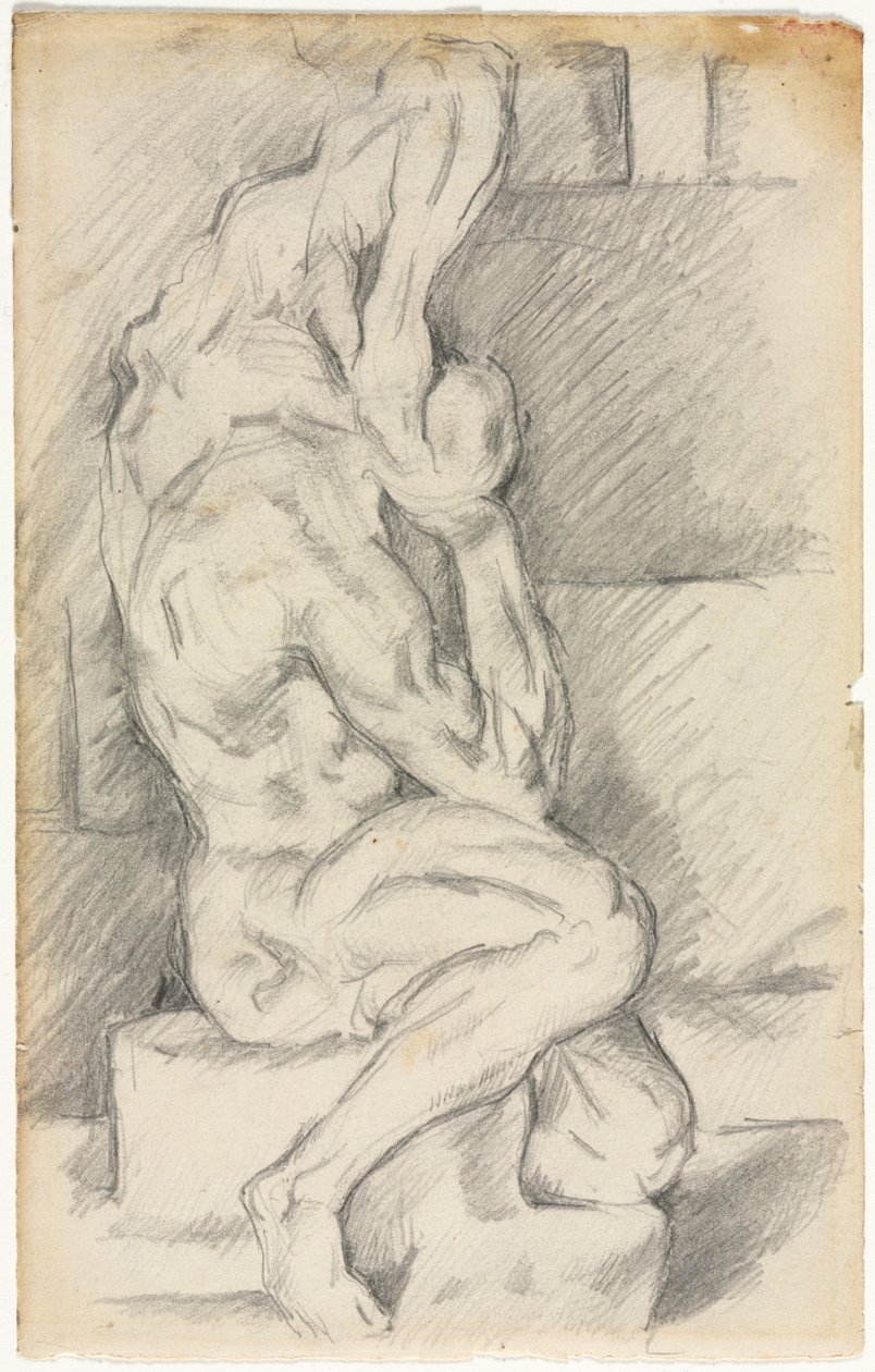 Luonnos anatomisesta veistoksesta recto Sketch of Madame Cézanne verso, 188184. tekijältä Paul Cézanne