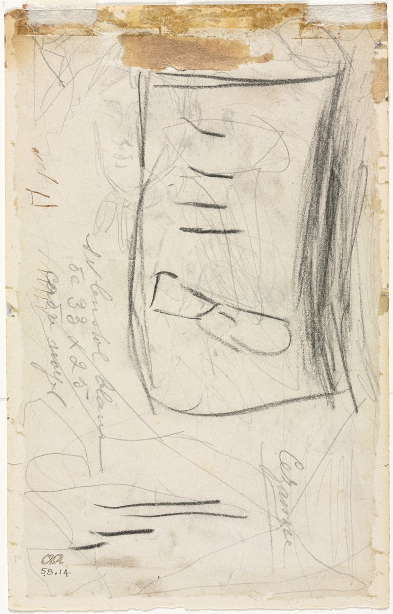 Luonnos rouva Cézannesta (käänteinen) tekijältä Paul Cézanne