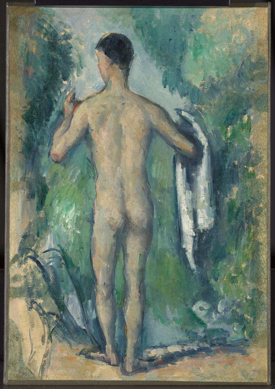 Seisova uimari, takaa katsottuna tekijältä Paul Cézanne