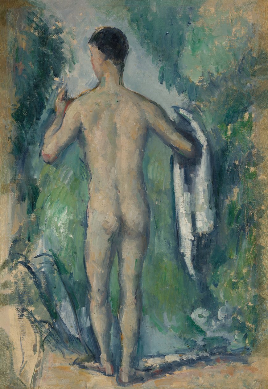 Seisova uimari, takaa katsottuna, 187982. tekijältä Paul Cézanne