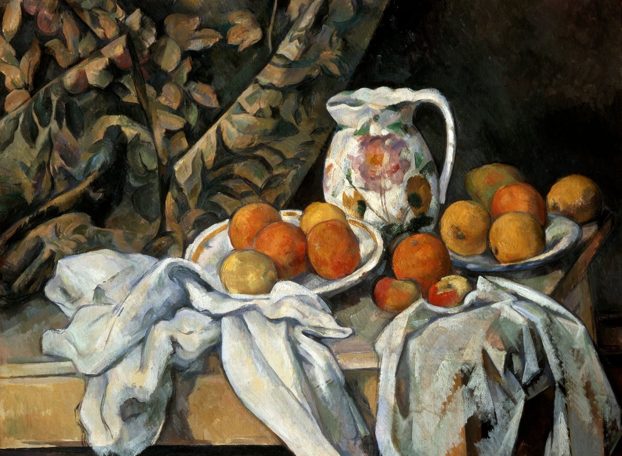 Still Life with Drapery, c1895 tekijältä Paul Cézanne