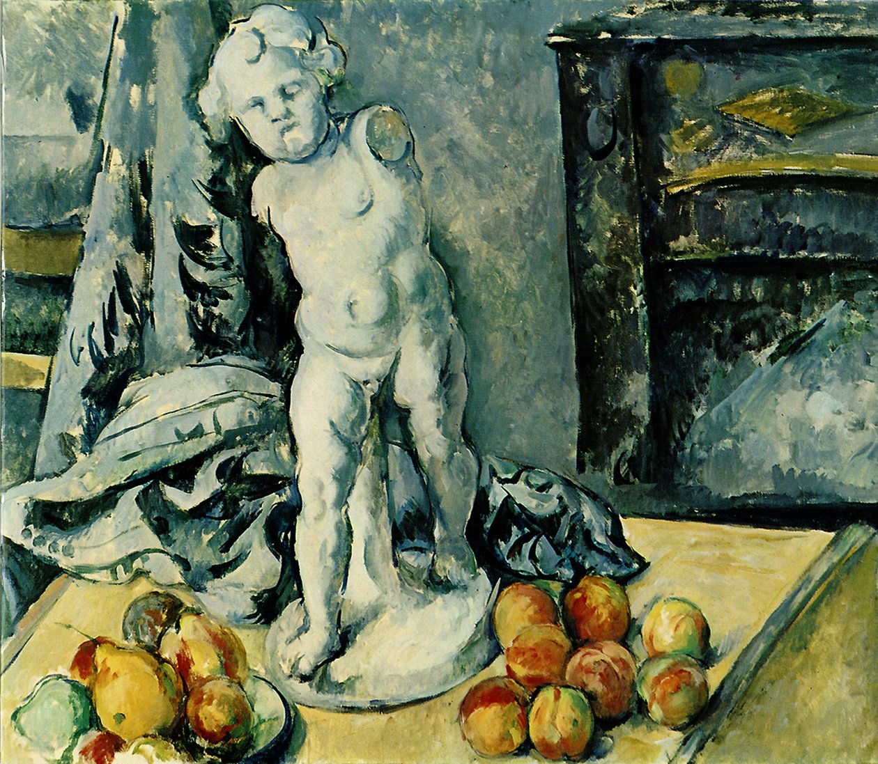 Asetelma kipsillä Cupid LAmour en plâtre, 1895 tekijältä Paul Cézanne