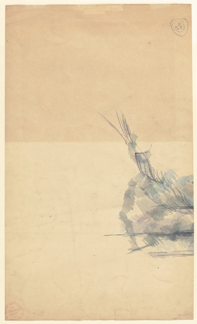 Tutkimus kalliosta [verso] tekijältä Paul Cézanne